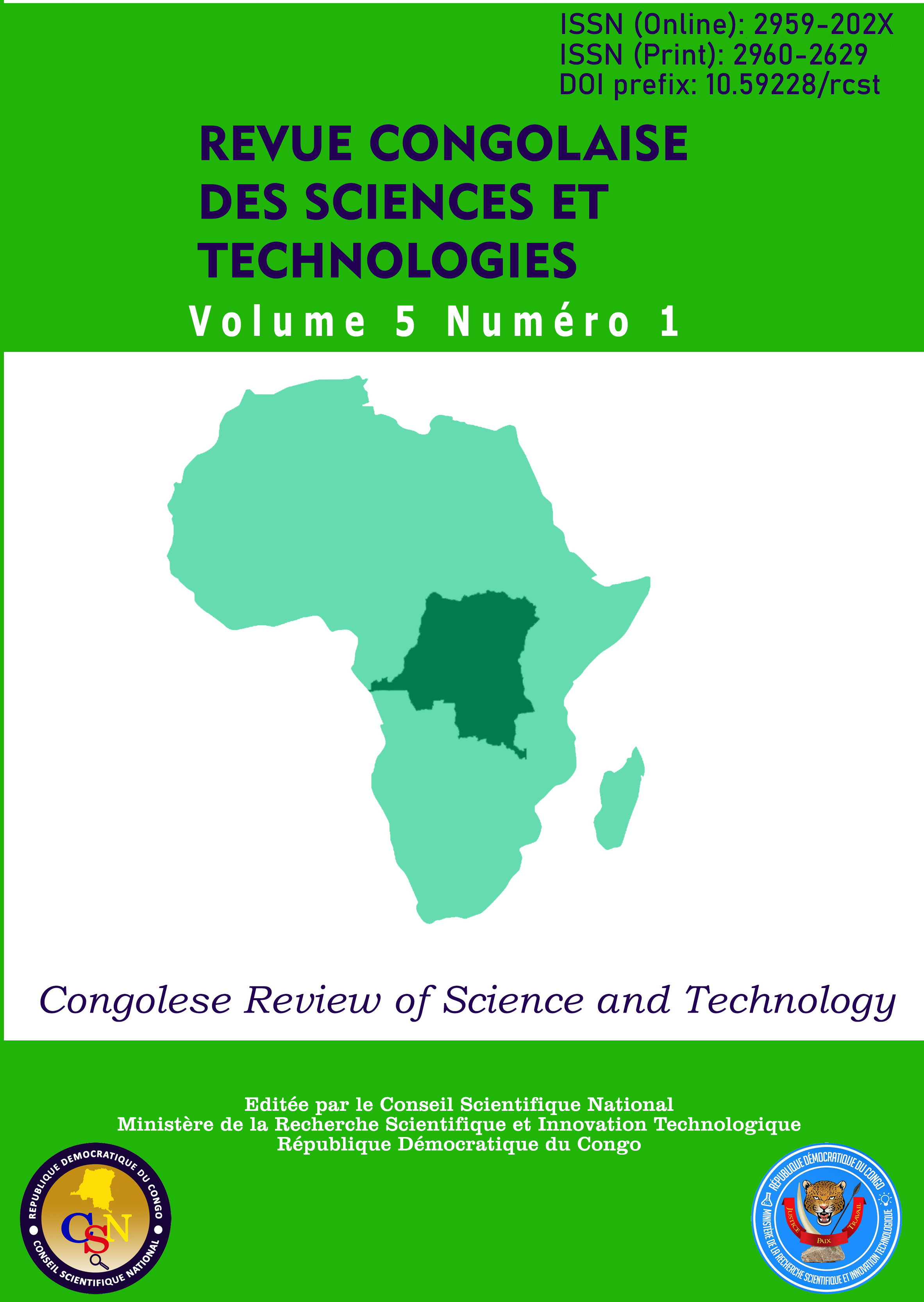 					Afficher Vol. 5 No 1 (2026): Revue Congolaise des Sciences et Technologies
				